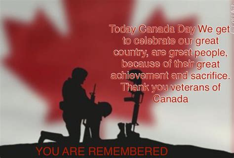 To Our Canadian Veterans You Made Our Country Proud You Made It Great I