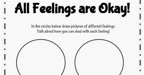 Spin Doctor Parenting All Feelings Are Okay Printable Activity