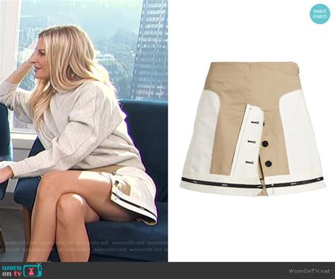 Wornontv Morgans Grey Jumper And Colorblock Mini Skirt On E News