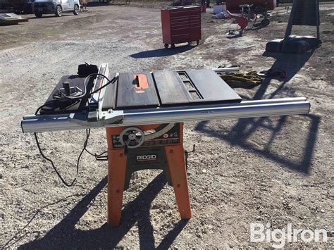 Ridgid Ts3650 Table Saw Bigiron Auctions