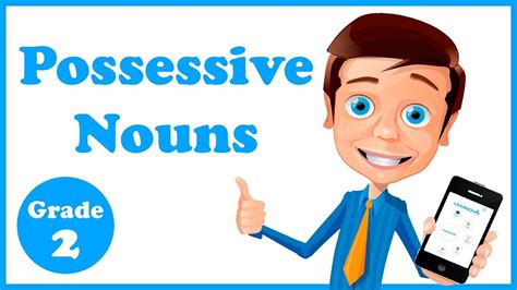 The possessive adjective goes before the noun or before the noun and adjective. Grade 2 - Possessive Nouns - YouTube