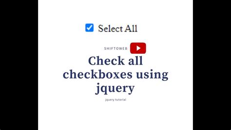 Check All Checkbox Using Javascript Check Uncheck Select Deselect