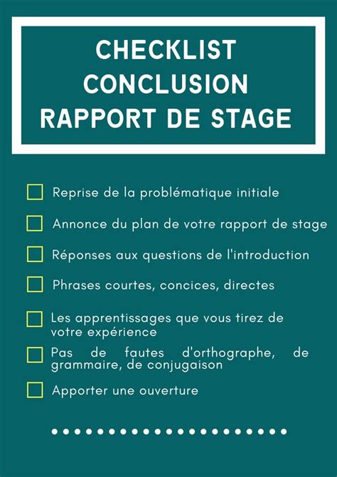 Les 5 Clés Dune Bonne Conclusion De Rapport De Stage Canva