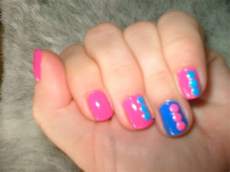 Tracys Nail Art Club Pink And Blue Just Us Two Taboo