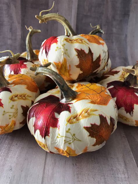 15 Mod Podge Pumpkin Makeover Crafts Cathie Filians Handmade Happy