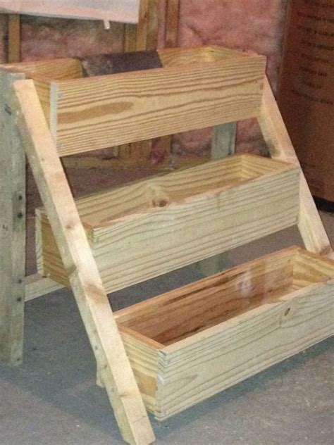 3 Tier Planter Hand Made From Your Plans Do It Yourself Home Projects
