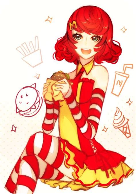 McDonald Anime Girl I Love Anime Awesome Anime Freaky Clowns Ronald