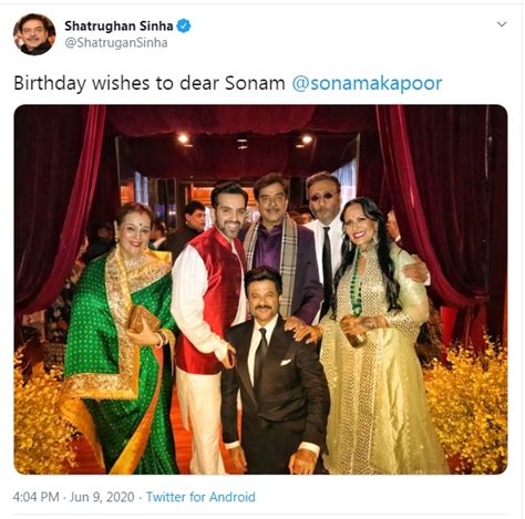 Sonam Kapoor Where Are You Twitterati Has Fun Day After Shatrughan