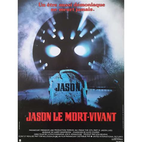 Friday THE Th PART VI JASON LIVES Movie Poster X In