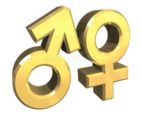 Male And Female Sex Symbols 3d Stock Illustration Illustration Of