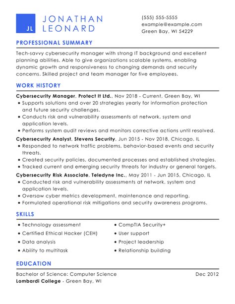 Best Cyber Security Resume Examples In 2023