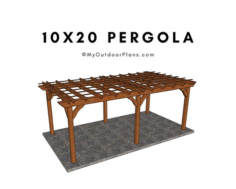 10x20 Pergola Plans