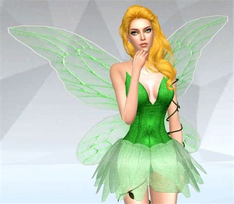 Fairy Dress At Silvermoon Sims Fairy Dress Sims 4 Cc