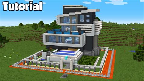 Minecraft How To Build A Large Modern House Tutorial Tsmc