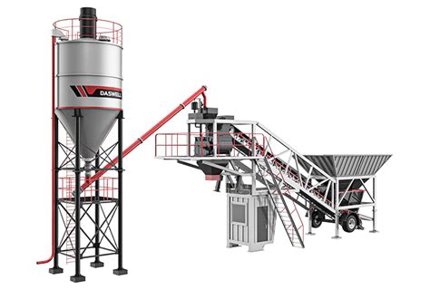 Flexible Mobile Concrete Batching Plant Daswell