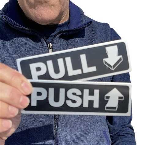 Pull Push Signs For Door With Arrows Sku Dp 0066