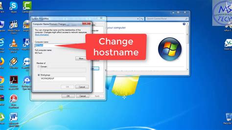 How To Change Hostname In Windows Youtube
