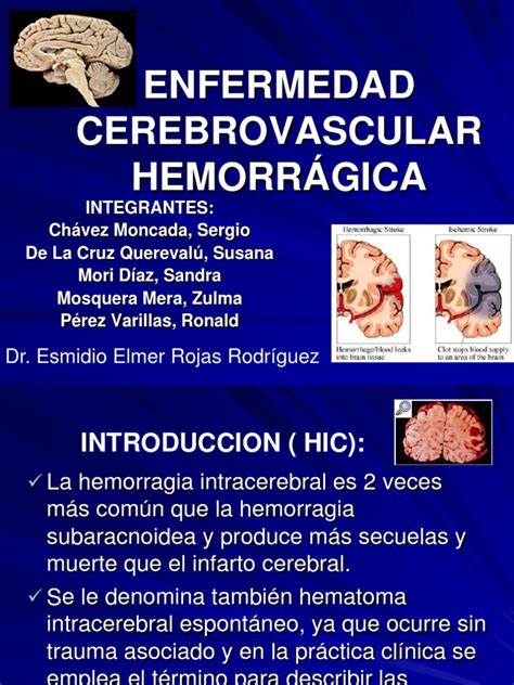 Enfermedad Cerebrovascular Hemorrágica Pdf Angiología