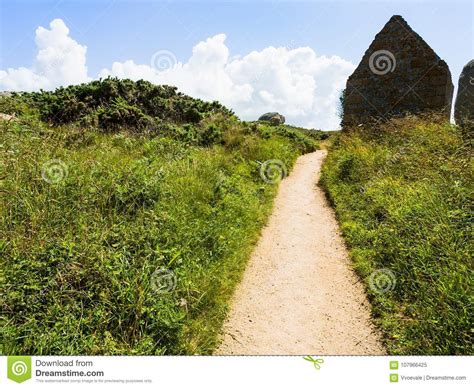 Path With A Natural Arc Passage In The Mountains Of Bulgaria Royalty
