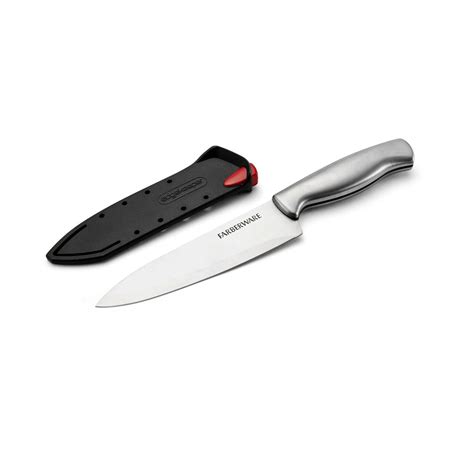 Farberware 6 Inch Chef Knife With Self Sharpening Sleeve Made Of