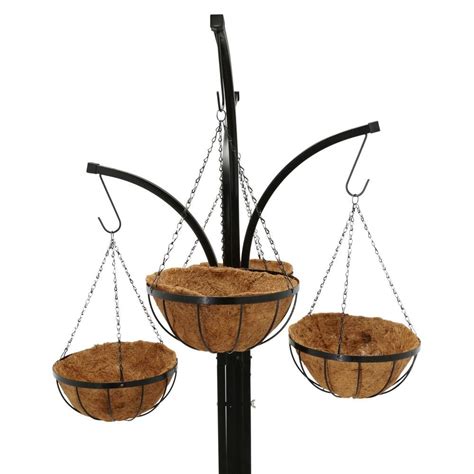 Gilbert And Bennett 12 In Metal Hanging Basket With Tree Stand 4 Pack
