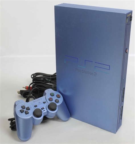 Ps2 Console System Scph 39000 Aqua Blue Tested Playstation 2 Sony