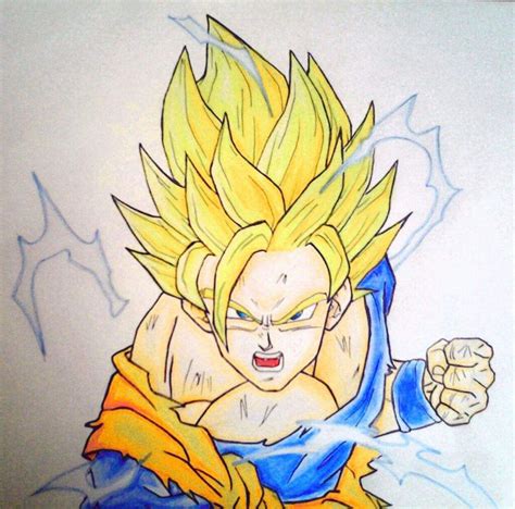 Dragon Ball Z Goku Super Saiyan Drawing Art Fun Artist Drawings