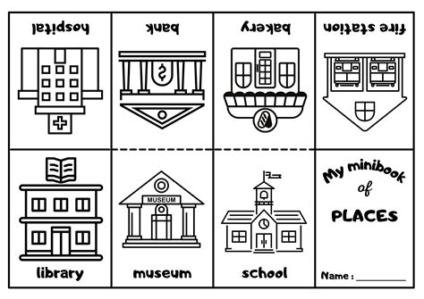 Places In The City Mini Coloring Book 1
