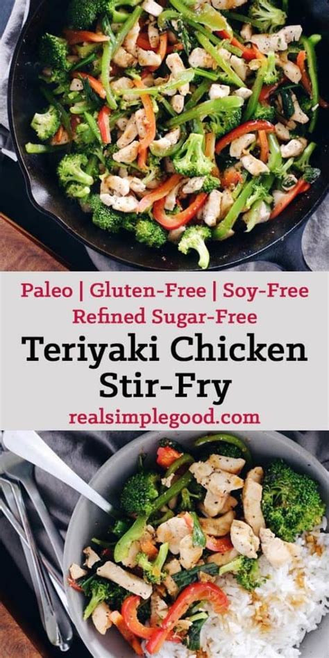 You'll also need cornstarch, rice vinegar, soy. Teriyaki Chicken Stir-Fry (Paleo, GF, Soy-Free + Refined ...