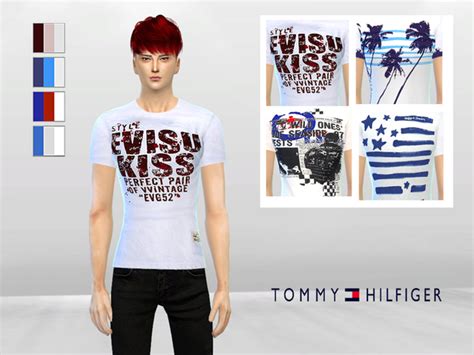 In Blue Mens Graphic Tees By Mclaynesims At Tsr Sims 4 Updates