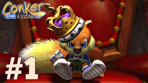 conker s bad fur day 😂 conker live and reloaded walkthrough part 1 xbox one youtube