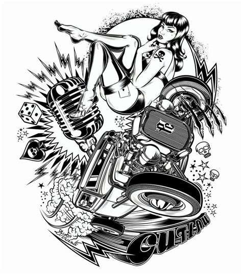 1000 Images About Hot Rod Tattoos On Pinterest Rat