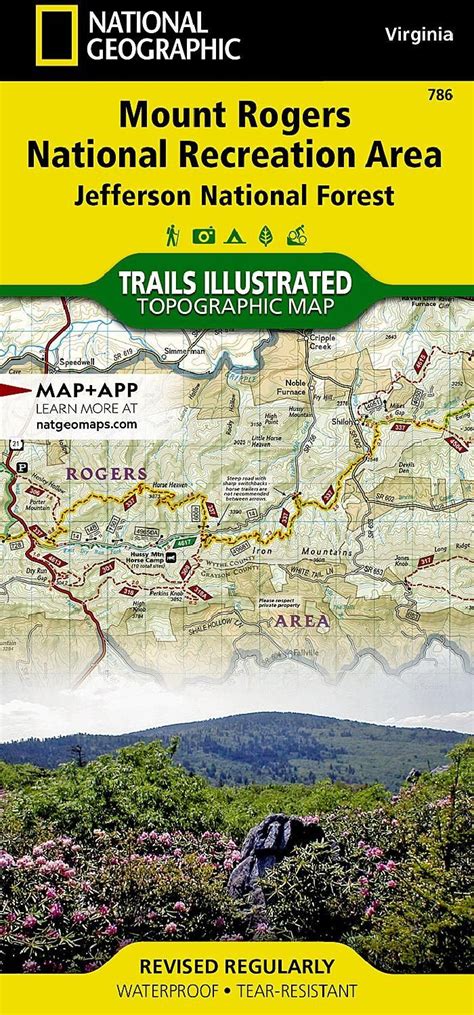 National Geographic Mount Rogers National Recreation Area Map Rei Co