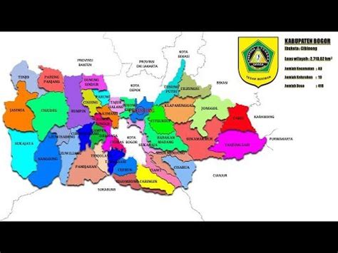 Peta Indonesia Kabupaten Bogor Kecamatan Kelurahan Dan Desa YouTube