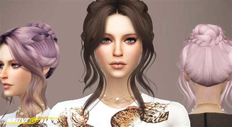 The Sims 4 Custom Content Hair Pack Shirtvsa
