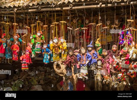 Puppet Shop In Bagan Myanmar Stock Photo Alamy