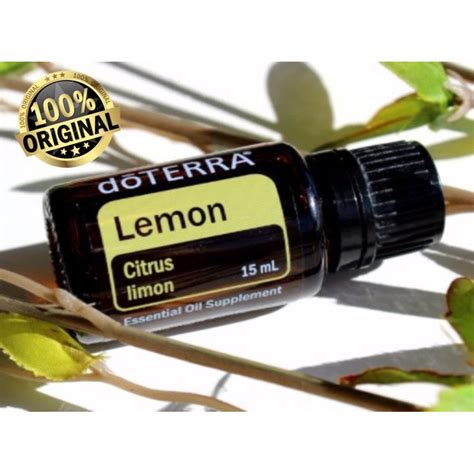 100 Genuine DoTERRA Lemon Essential Oil 5ml 15ml Shopee Malaysia