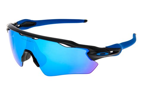 oakley radar ev path sunglasses polished black blue frame sapphire iridium lens ebay