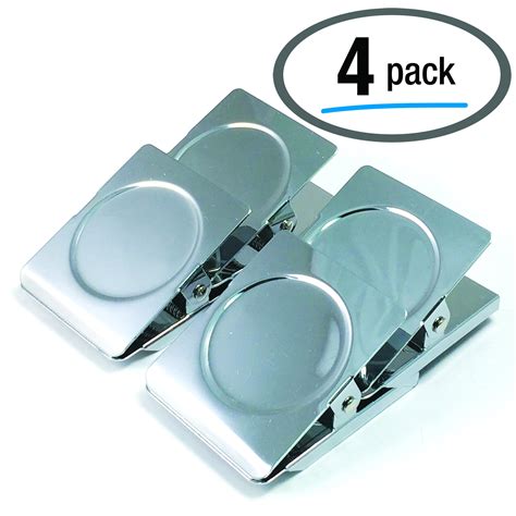 Extra Large Magnetic Metal Clips 4 Pack By Better Office Products