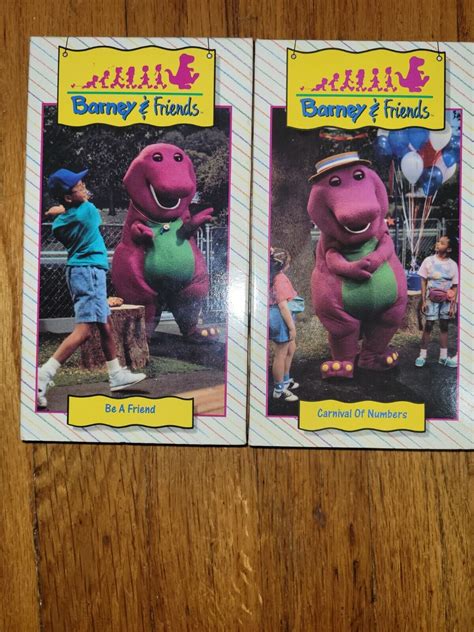 Vtg Vhs Barney And Friends Carnival Of Numbers And Be A Friend Ebay