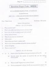 Images of Network Management Question Papers Anna University
