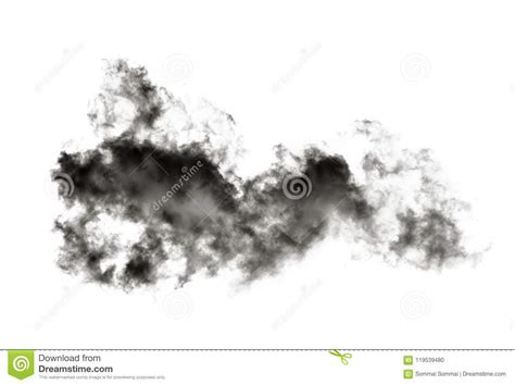Black Smoke On White Background Stock Photo Image Of Background