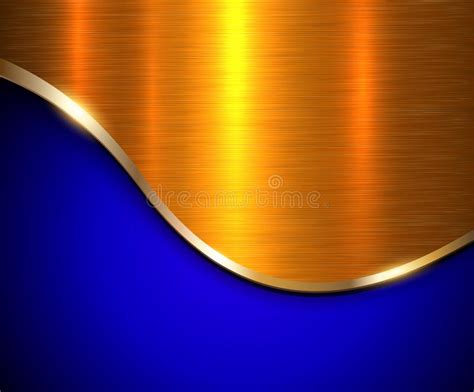 Business Background Gold Blue Stock Vector Illustration Of Polished