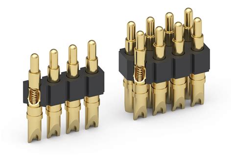 Solder Cup Spring Loaded Connectors With 090 Stroke Electronic
