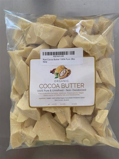 Raw Cocoa Butter 100 Pure 3lbs Buy Online In United Arab Emirates At
