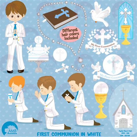 First Communion Clipart Christian Clipart Bible Church Rosary