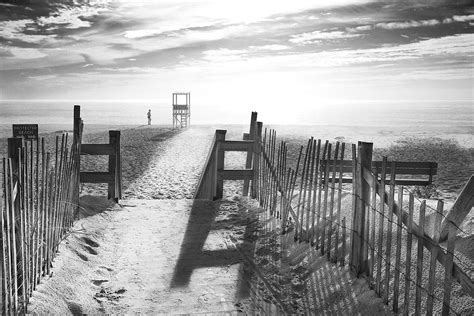 The Beach In Black And White Photograph By Dapixara Art