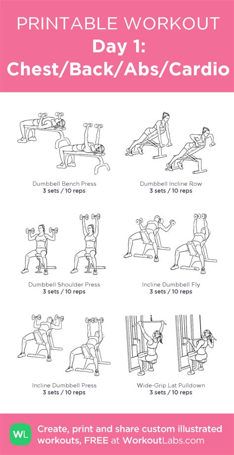 Printable Chest Workout Routines