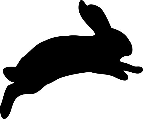 Leaping Rabbit Silhouette At Getdrawings Free Download
