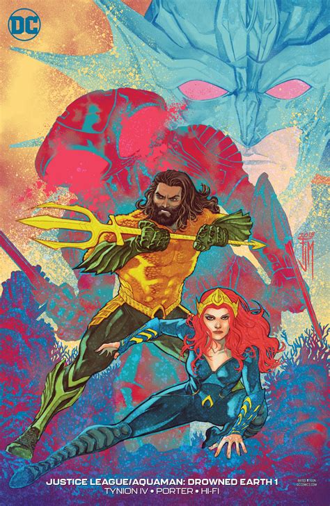 Justice League Aquaman Drowned Earth 1 Variant Cover Fresh Comics